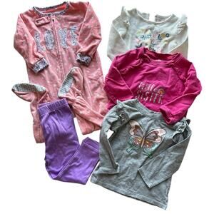 Kids Bundle Girls Size 18 month Winter Long Sleeve Casual Sleepwear
